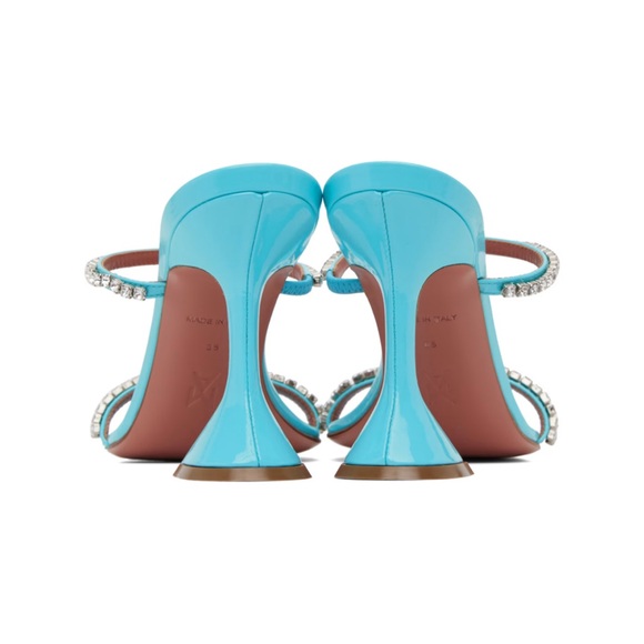AMINA MUADDI Blue Gilda Sandal NWT - Picture 2 of 9